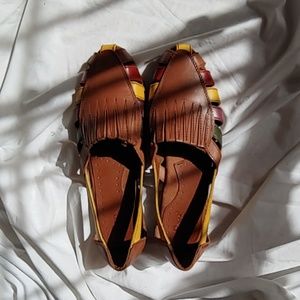 BASS EIRWEEN COGNAC SANDALS